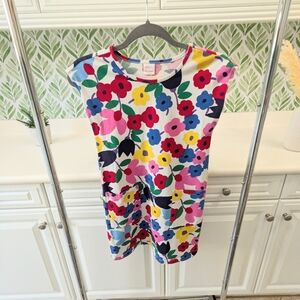 Colorful Girl's bright floral Hanna Andersson Dress 10
